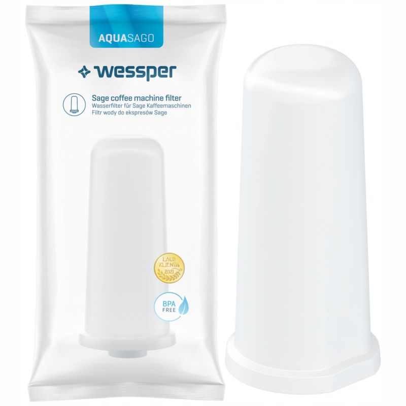 Wessper vandfilter, erstatning til Sage Breville espressomaskine, SES008 BES008, aktivt kul, 1 stk
