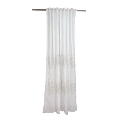 Gardinstof Alabama 140 x 280 cm i hvid-beige