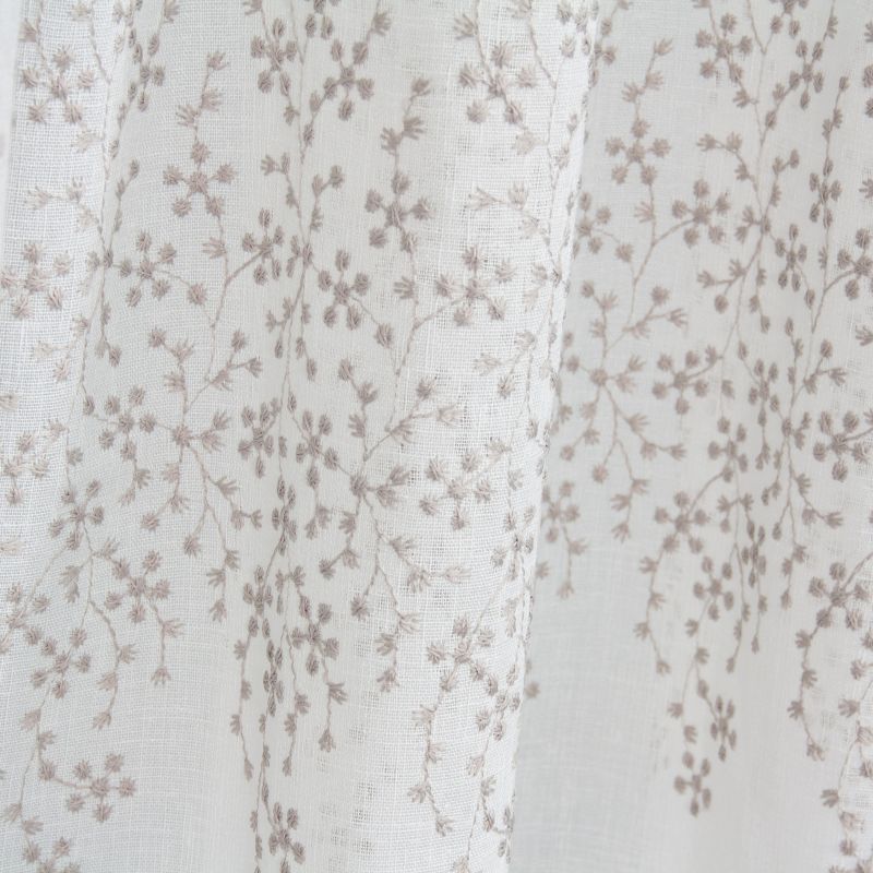 Gardinstof Alabama 140 x 280 cm i hvid-beige
