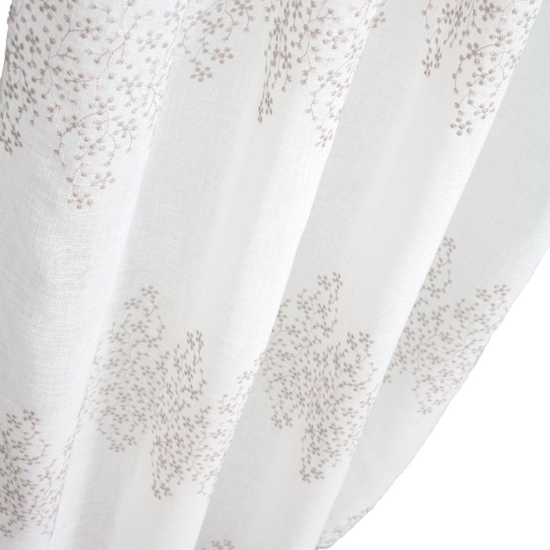 Gardinstof Alabama 140 x 280 cm i hvid-beige