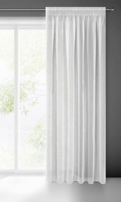 Elpidia gardin 140 x 270 cm hvid