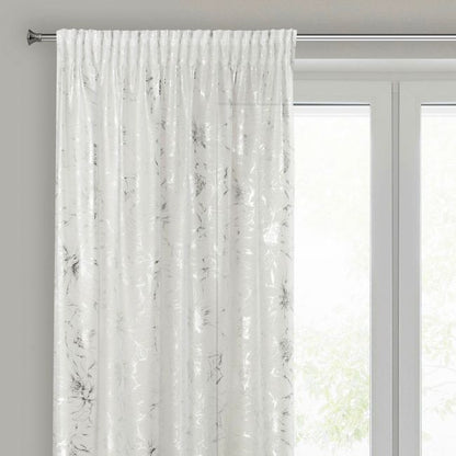 Eurofirany Feza gardin 140 x 300 cm hvid/sølv