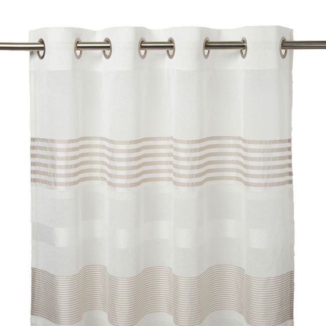 GoodHome Iris gardin 140 x 260 cm ecru