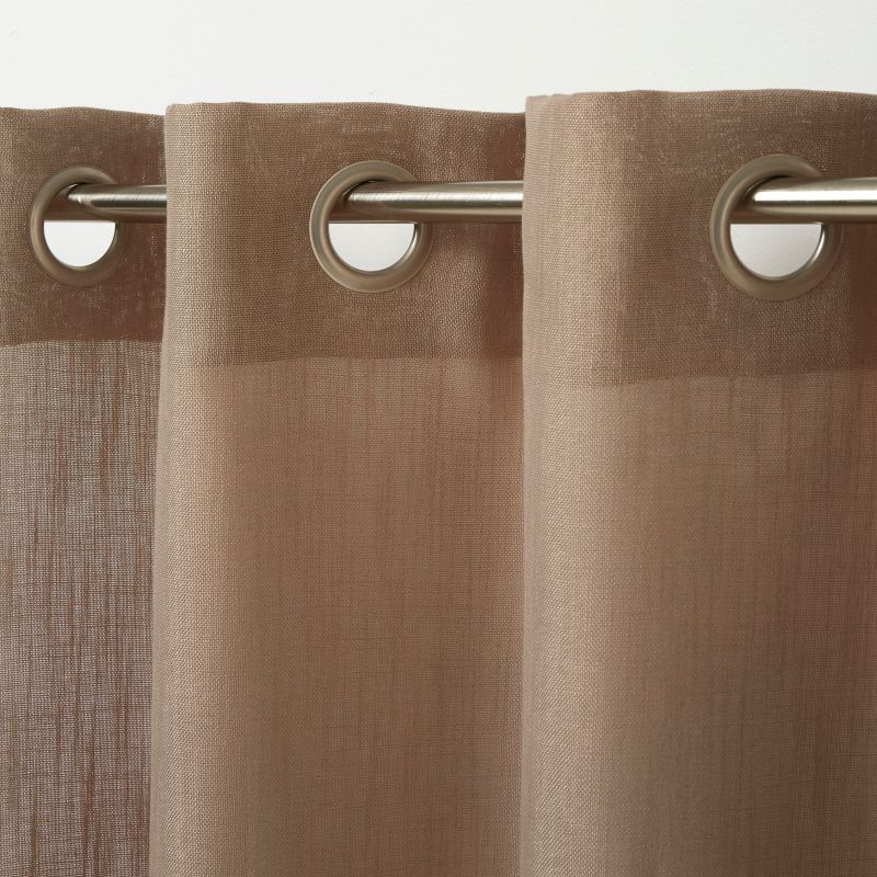 GoodHome Kippens gardin 140 x 260 cm brun