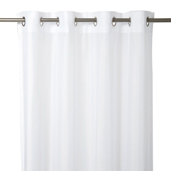 Gardinstof GoodHome Kymbe 140 x 260 cm hvid