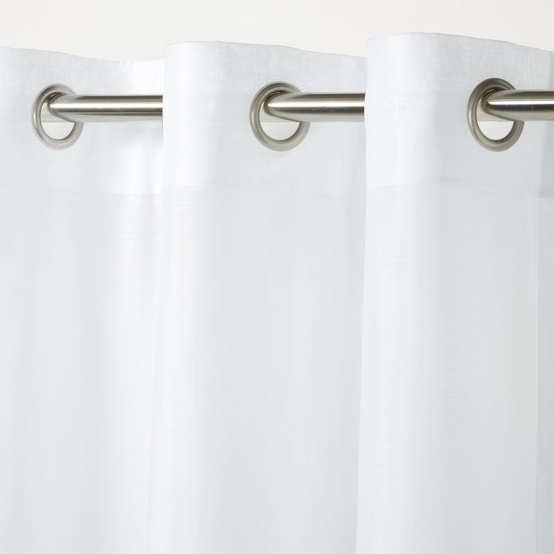 Gardinstof GoodHome Kymbe 140 x 260 cm hvid