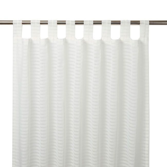 GoodHome Tolok gardin 140 x 260 cm hvid