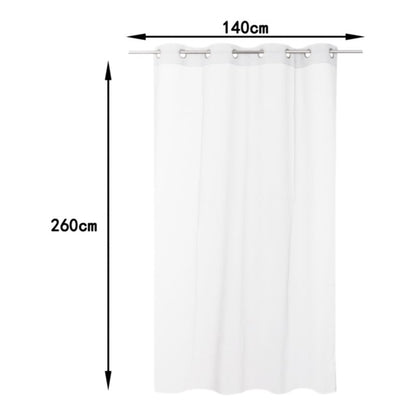 GoodHome Tongi hvid hørgardin 140 x 260 cm