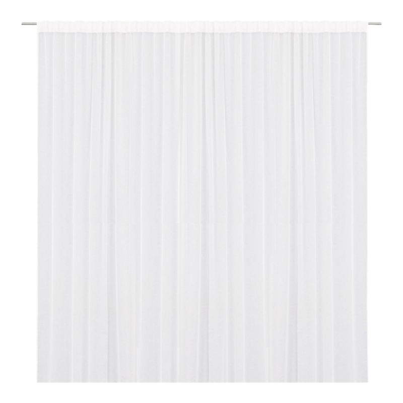 GoodHome Tongi gardin i hør 300 x 300 cm hvid