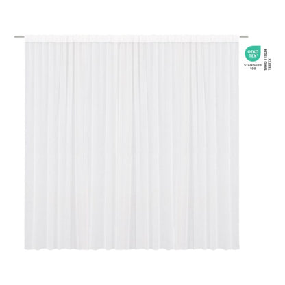GoodHome Tongi gardin i hør 300 x 300 cm hvid