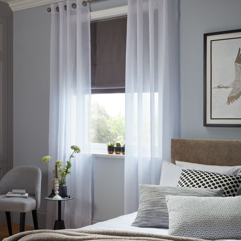 Gardine GoodHome Yena 140 x 260 cm hvid