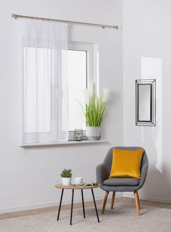 Sofia gardin med tape 140 x 160 cm hvid