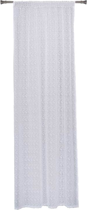 Gardinkappe med bånd Splendid Reda 140 x 300 cm hvid