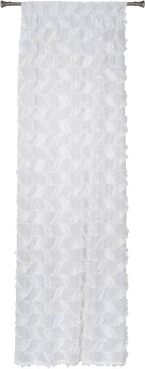Gardinkappe med bånd Splendid Wings 140 x 300 cm hvid