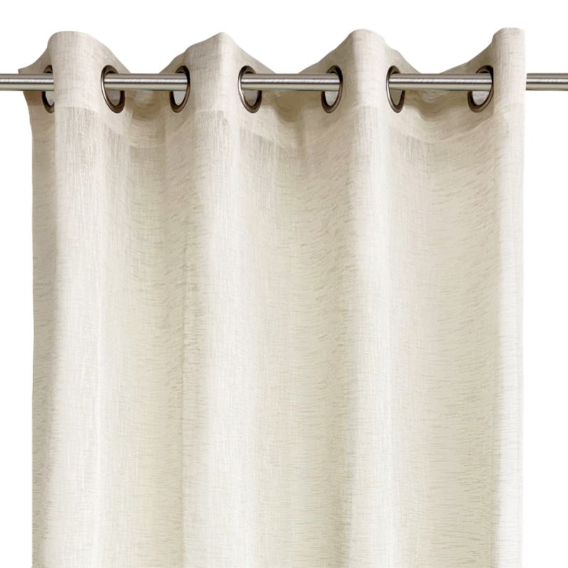 Gardine med ringe GoodHome Trigg Recykling 140 x 260 cm beige