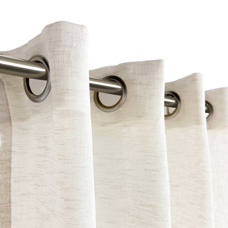 Gardine med ringe GoodHome Trigg Recykling 140 x 260 cm beige