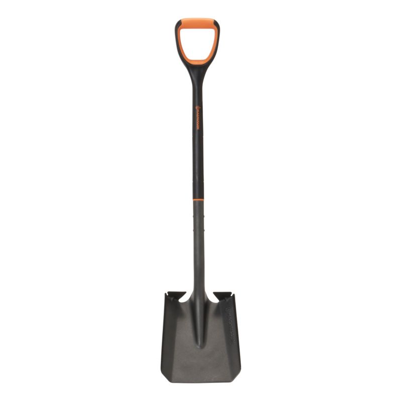 Firkantet Skovl 115 cm RH27SS22 Sort/Orange