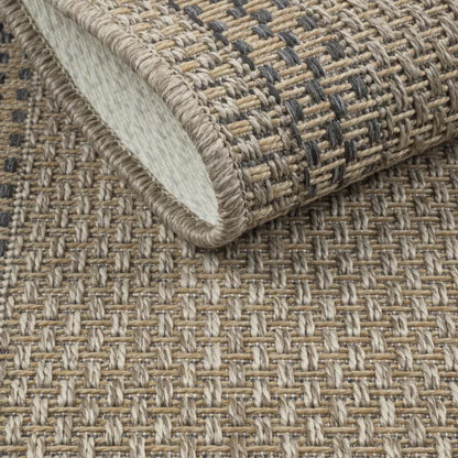 Fladvævet Løber 68x114 cm Beige med Ramme 1 stk