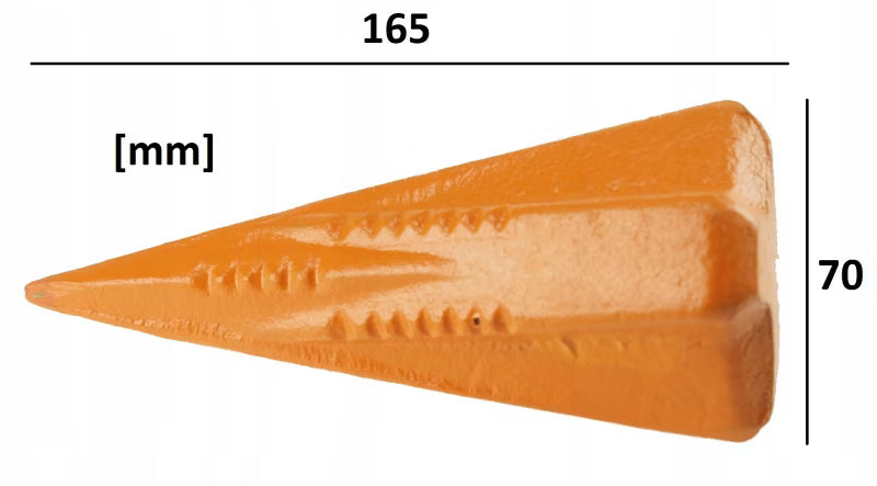 Flækkekile 165x70 mm Orange Stål 1,6 kg