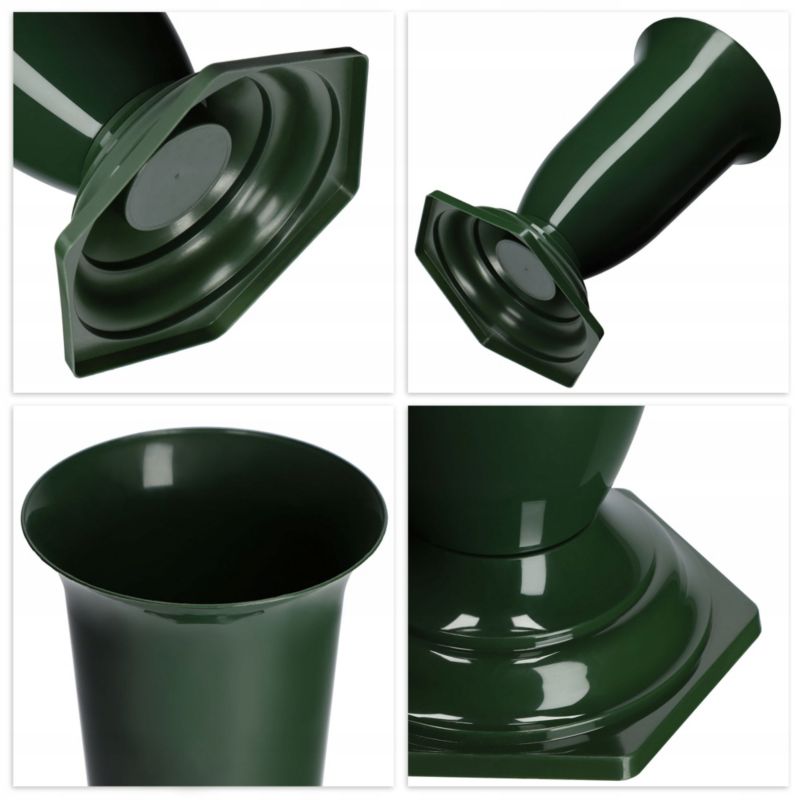 KADAX gravvase grøn 23 cm – 1 stk.
