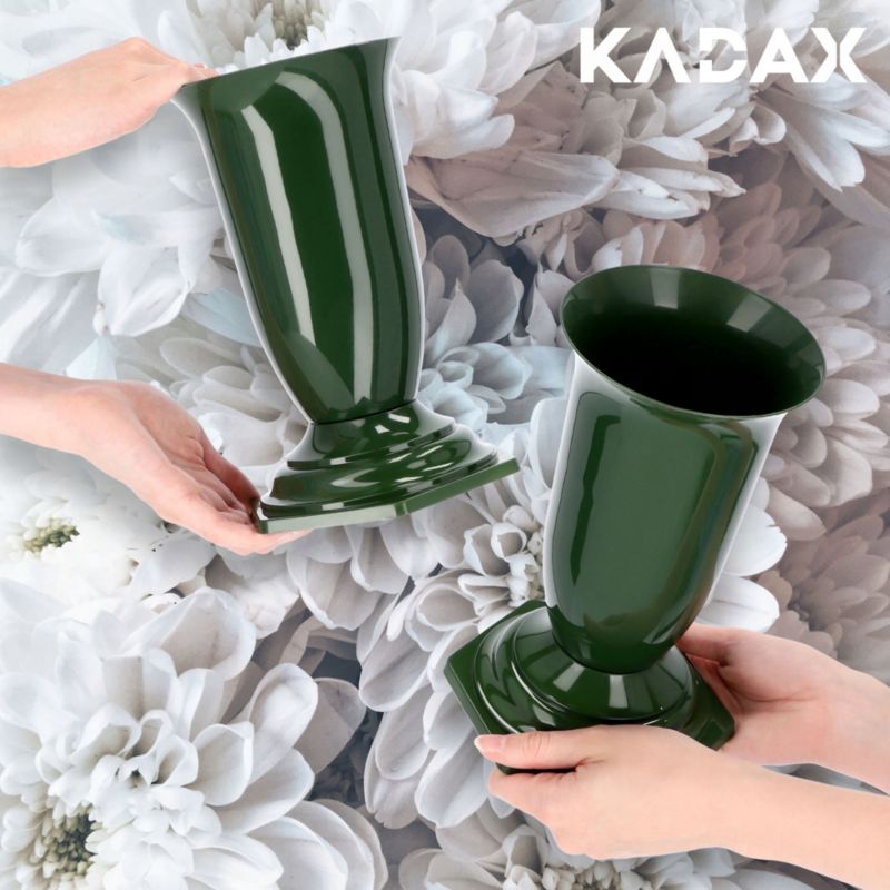 KADAX gravvase grøn 23 cm – 1 stk.