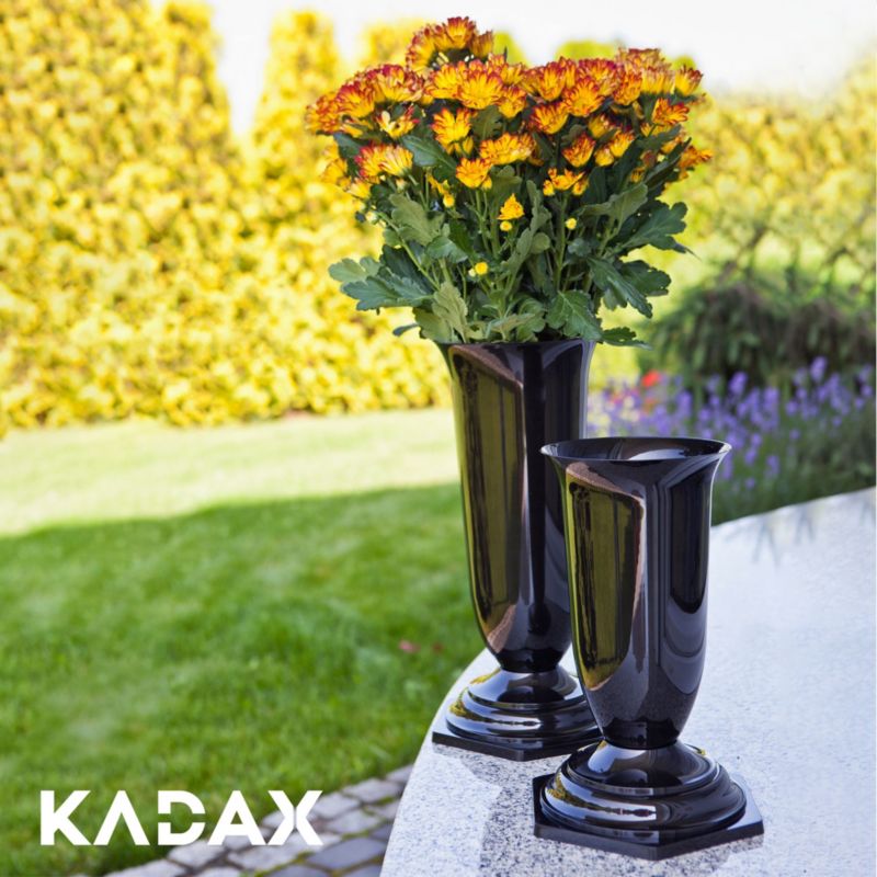 KADAX gravvase flakon med sort fod, 37 cm, 1 stk.