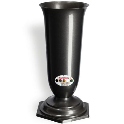 KADAX gravvase flakon med grafitfarvet indsats og fod, 37 cm, 1 stk.