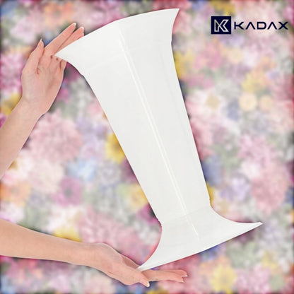 KADAX gravvase 39 cm hvid – elegant og holdbar dekoration til gravstedet, 1 stk.