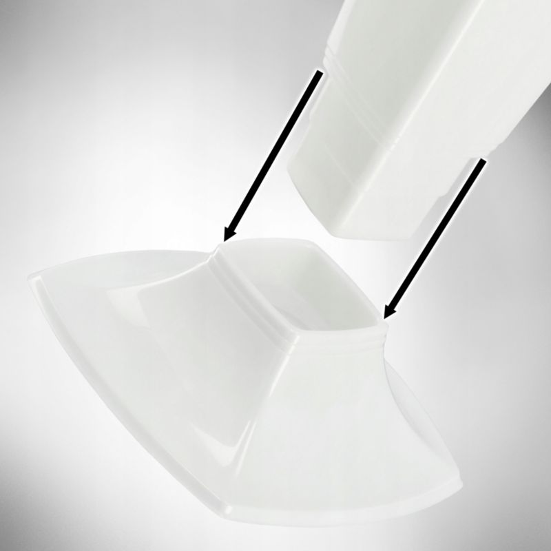 KADAX gravvase 39 cm hvid – elegant og holdbar dekoration til gravstedet, 1 stk.