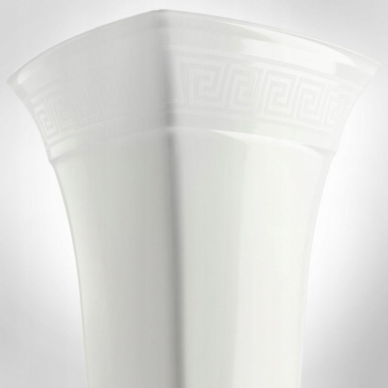 KADAX gravvase 39 cm hvid – elegant og holdbar dekoration til gravstedet, 1 stk.