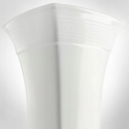 KADAX gravvase 39 cm hvid – elegant og holdbar dekoration til gravstedet, 1 stk.