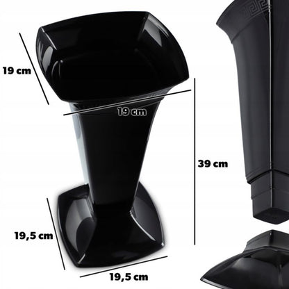 KADAX gravvase til gravsted 39 cm sort, 1 stk.