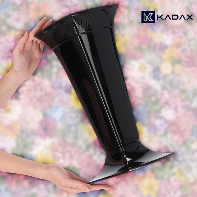 KADAX gravvase til gravsted 39 cm sort, 1 stk.