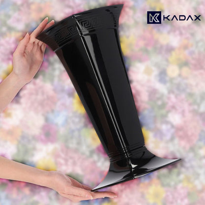 KADAX gravvase til gravsted 39 cm sort, 1 stk.