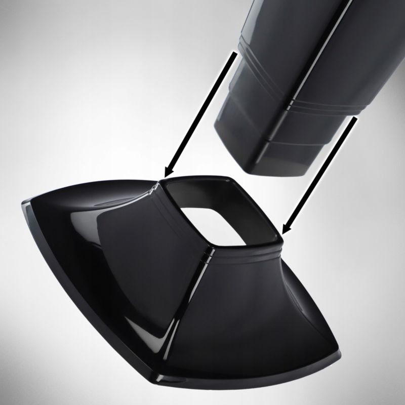 KADAX gravvase til gravsted 39 cm sort, 1 stk.
