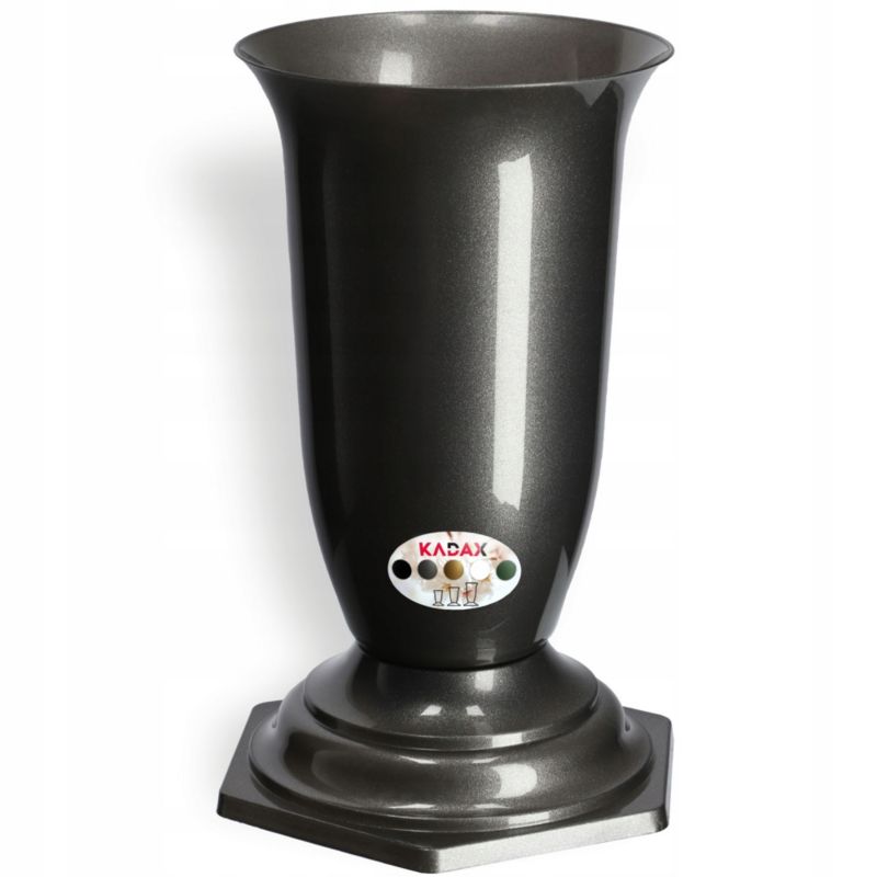 KADAX gravvase flakon til gravsted, grafit, 23 cm, 1 stk.