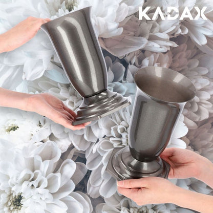 KADAX gravvase flakon til gravsted, grafit, 23 cm, 1 stk.