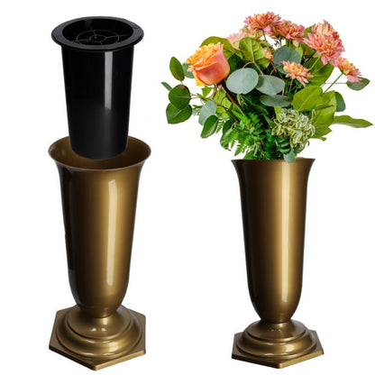 KADAX gravvase i guld, 23 cm, 1 stk.