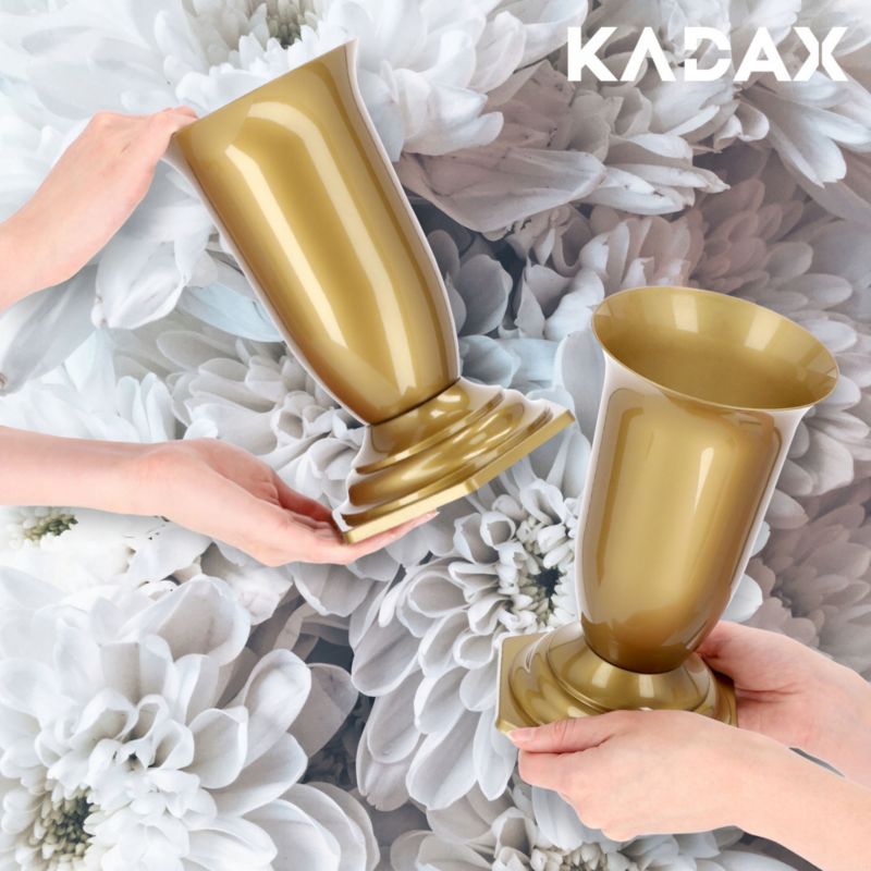KADAX gravvase i guld, 23 cm, 1 stk.