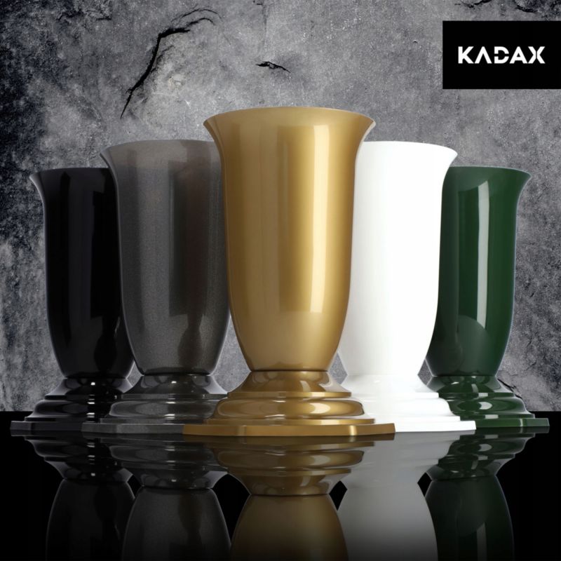 KADAX gravvase i guld, 23 cm, 1 stk.