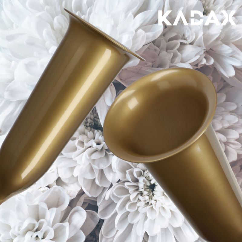 KADAX gravvase med nedstik 23 cm i guld – 1 stk.