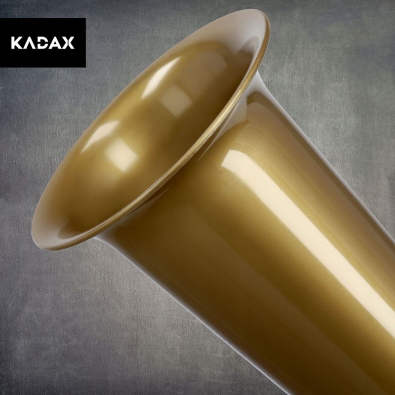 KADAX gravvase med nedstik 23 cm i guld – 1 stk.