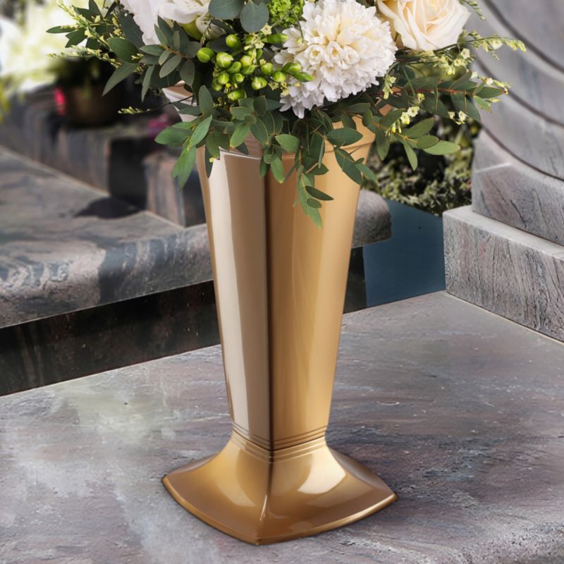 KADAX gravvase plastik 39 cm til blomster – 1 stk.