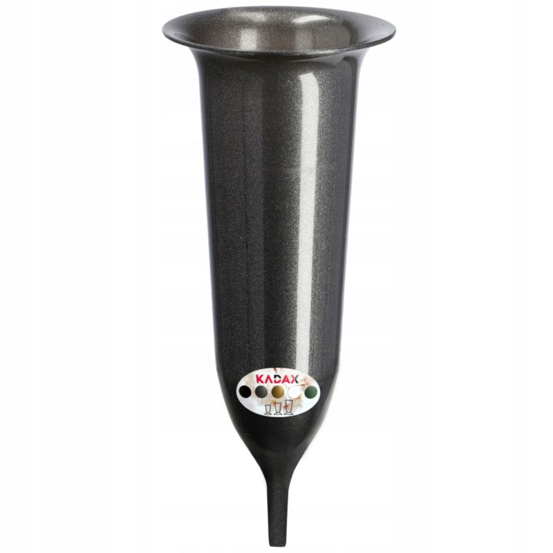 KADAX gravvase til nedstikning 23 cm til blomster grafit 1 stk.