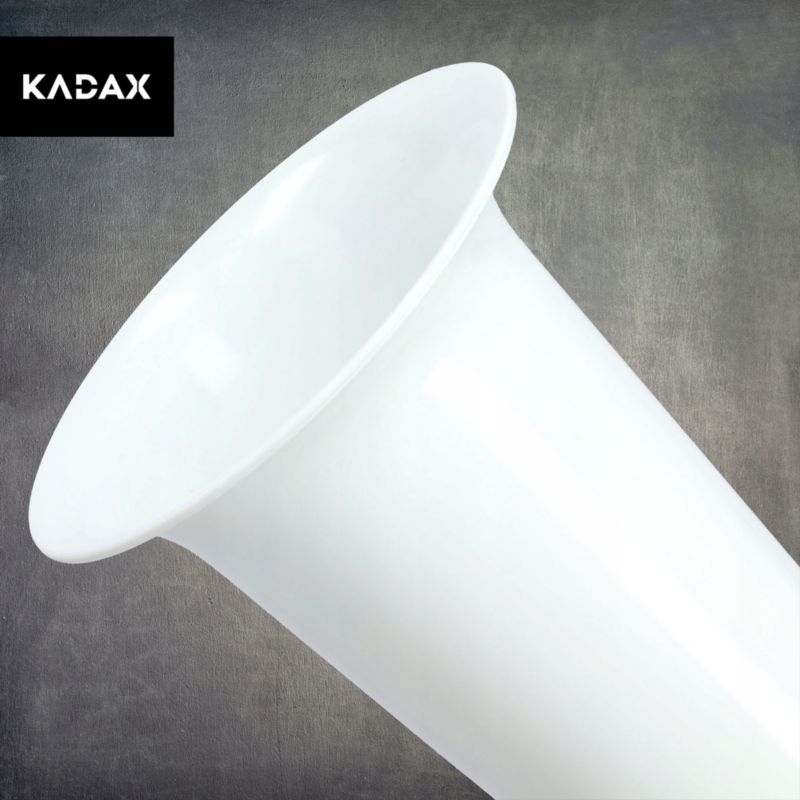 KADAX flakon gravvase 30 cm hvid med spyd til kunstige blomster, 1 stk.