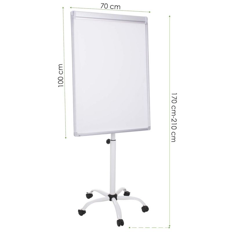 Springos flipchart magnetisk tørretavle 101 x 72 cm, 1 stk.