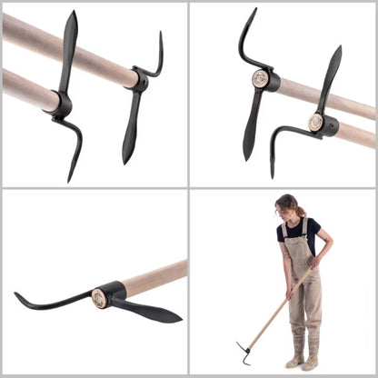 Fliserenser 120 cm med Træskaft