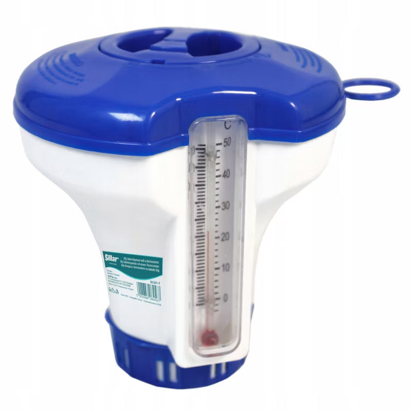 Flydende Klordispenser med Termometer til Klor 20g