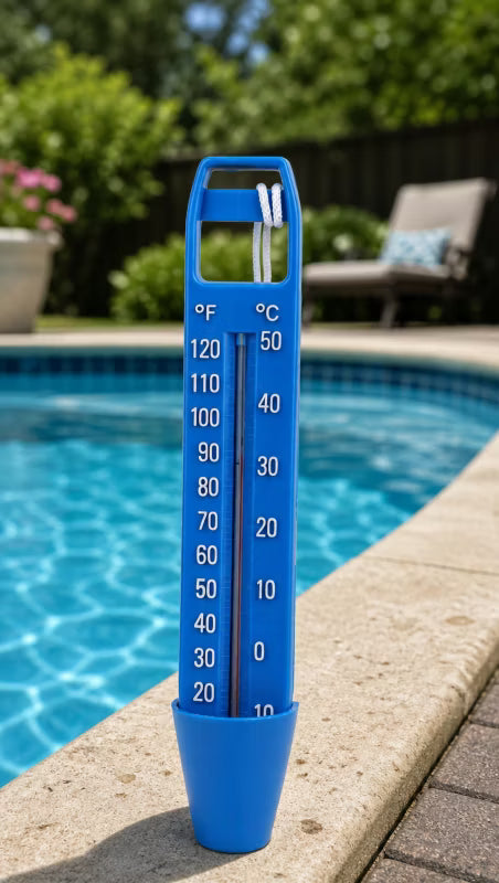 Flydende Pooltermometer 24 cm Blå
