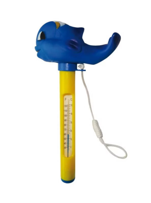 Flydende Pooltermometer Delfin Kviksølvfri 060510
